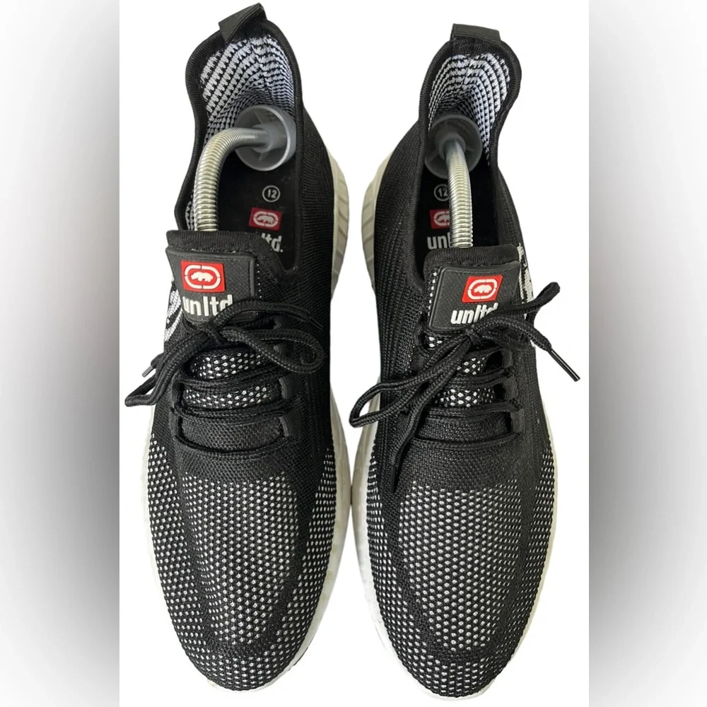 Ecko Unlimited Unltd Elliot Fashion Sneakers Mens Size 12 Black & White Colorway